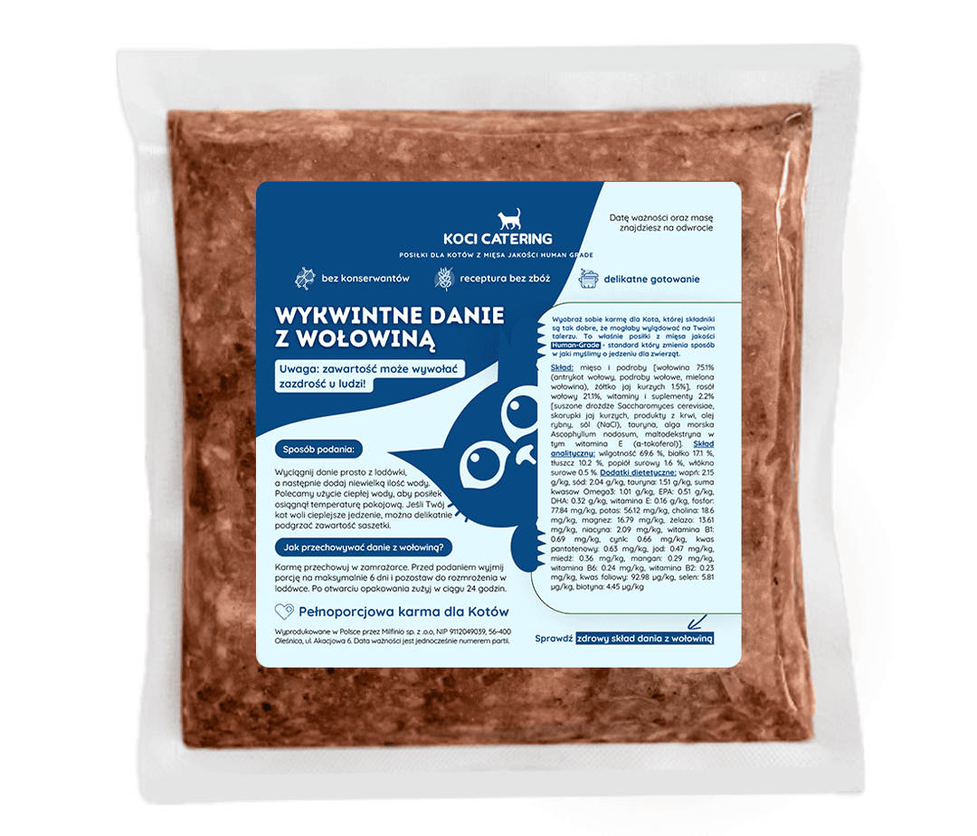 Mięso wołowe w misce